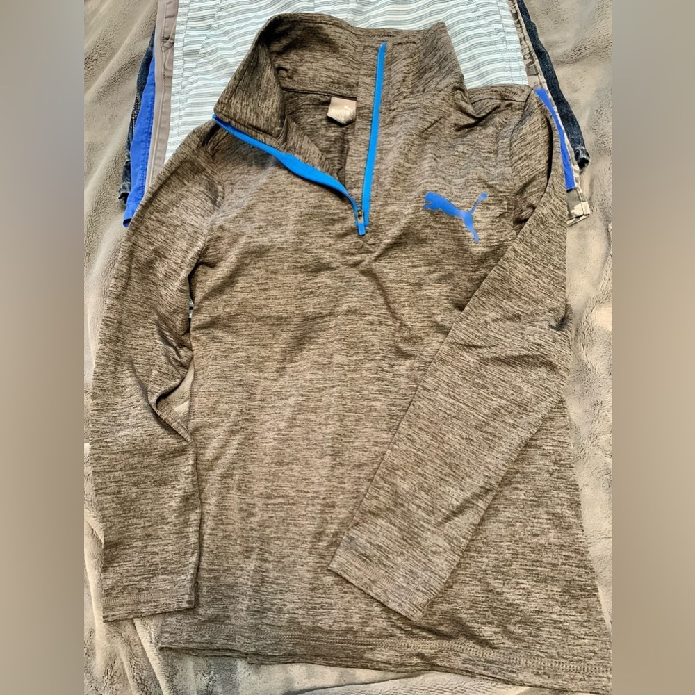 Puma half-Zip. Size 8
